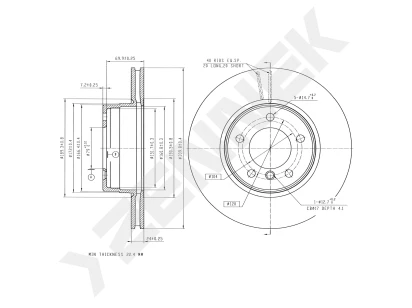 Brake disk DBD0304