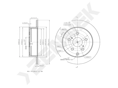 Brake disk DBD0305