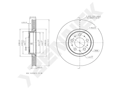 Brake disk DBD0306