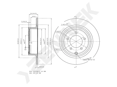 Brake disk DBD0307