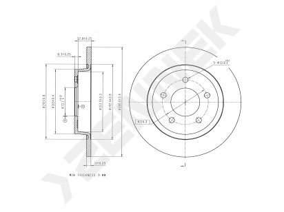 Brake disk DBD0314