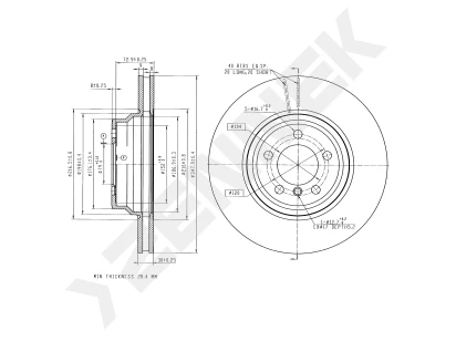 Brake disk DBD0317