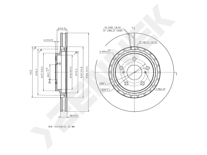 Brake disk DBD0320