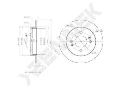 Brake disk DBD0322