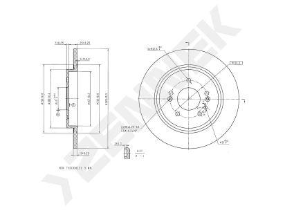 Brake disk DBD0323