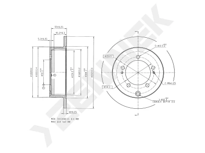 Brake disk DBD0326