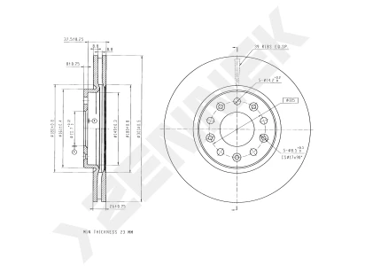 Brake disk DBD0327