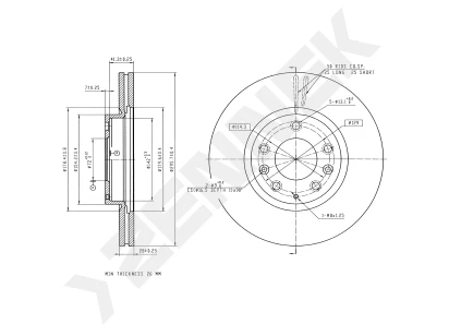 Brake disk DBD0328