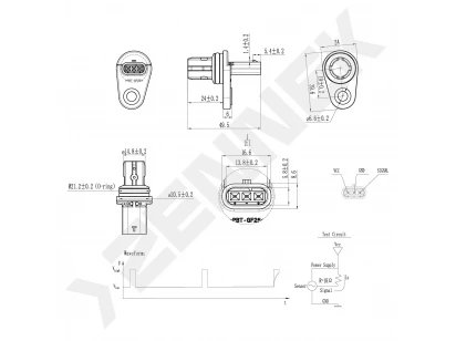 Camshaft position sensor DCS0407