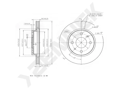Brake disk DBD0329