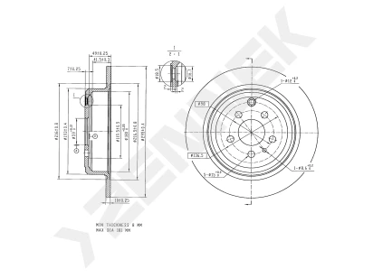 Brake disk DBD0330