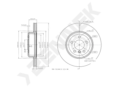 Brake disk DBD0332