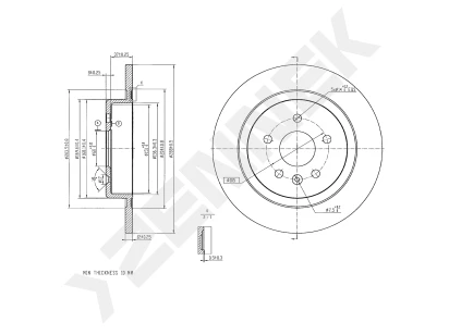 Brake disk DBD0333