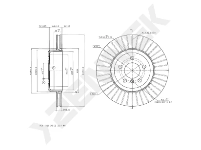 Brake disk DBD0334