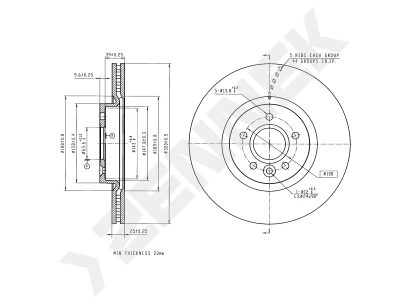 Brake disk DBD0335