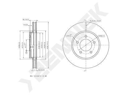 Brake disk DBD0336