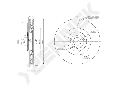 Brake disk DBD0337