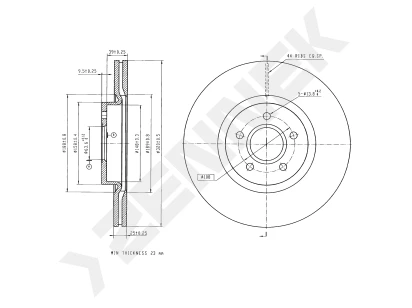Brake disk DBD0338