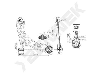 Lever DCA0218