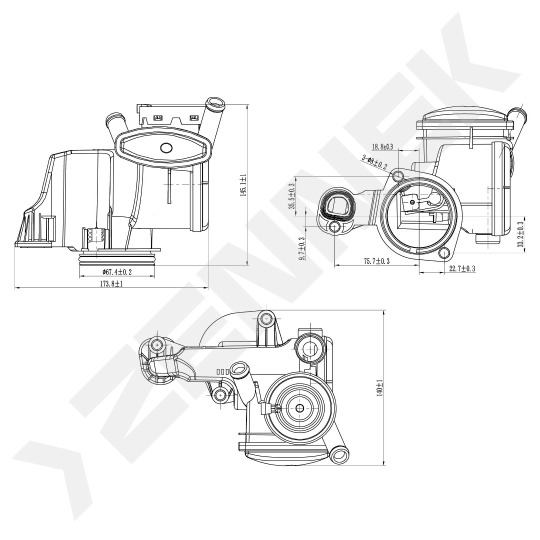Crankcase ventilation valve SEAT: Cordoba 02-08, Ibiza IV 02-08, Leon  1P1  05-13 \ SKODA: Fabia 07-15, Octavia  A4 1U-  00-11, Octavia  A5 1Z-  04-13, Ro DOS0047_4
