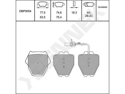 Disc brake pads DBP0004