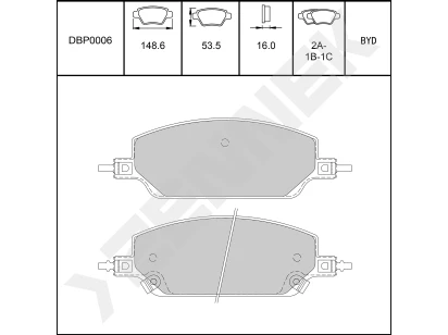 Disc brake pads DBP0006
