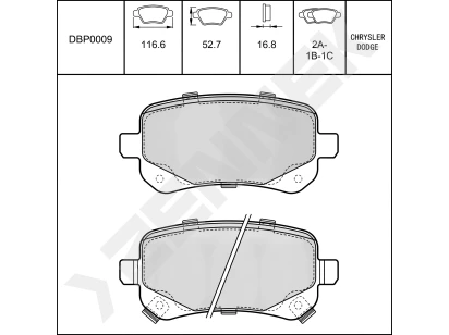 Disc brake pads DBP0009