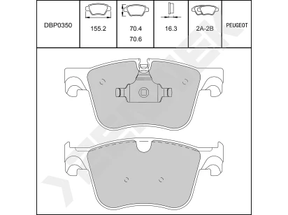 Disc brake pads DBP0350