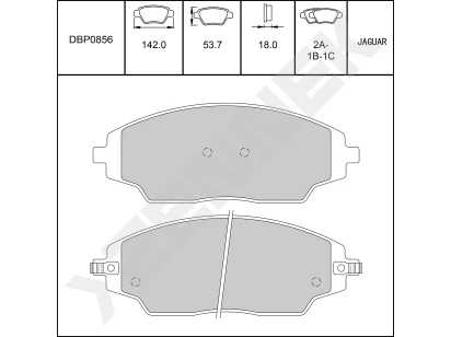 Disc brake pads DBP0856