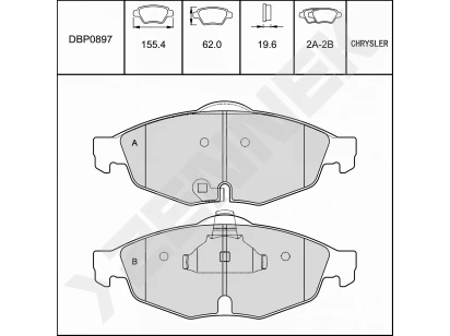 Disc brake pads DBP0897
