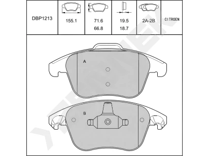 Disc brake pads DBP1213