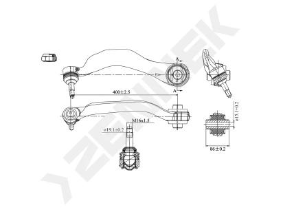 Lever DCA0382