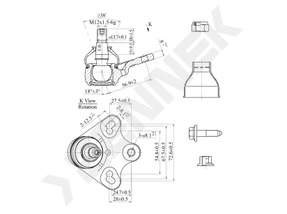 Ball joint DBJ0098
