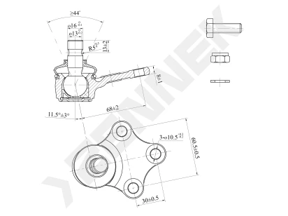 Ball joint DBJ0100