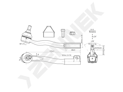 Tie rod end DTE0097