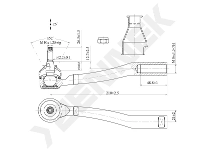 Tie rod end DTE0101