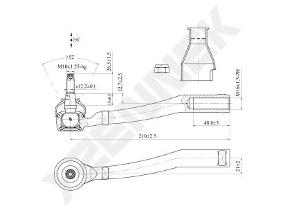 Tie rod end DTE0102