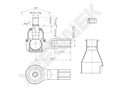 Tie rod end DTE0111