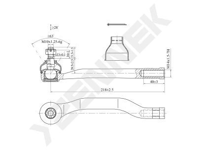 Tie rod end DTE0118