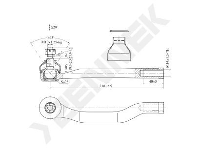 Tie rod end DTE0119