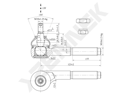 Tie rod end DTE0127