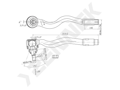 Tie rod end DTE0130
