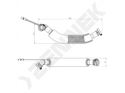Crankcase breather hose DPV0002
