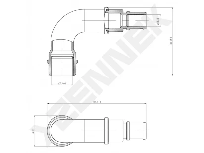 Crankcase breather hose DPV0008