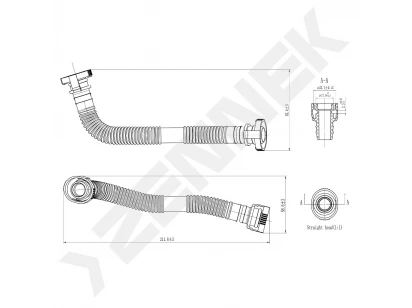 Crankcase breather hose DPV0011