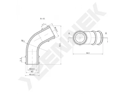 Crankcase breather hose DPV0013