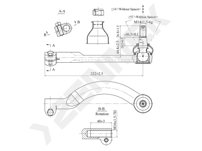 Tie rod end DTE0148