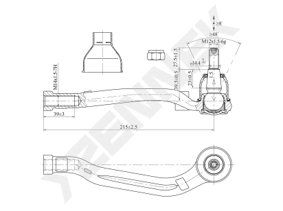 Tie rod end DTE0158