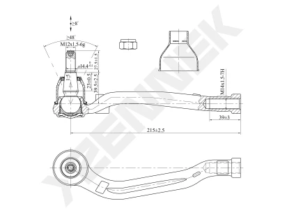 Tie rod end DTE0159