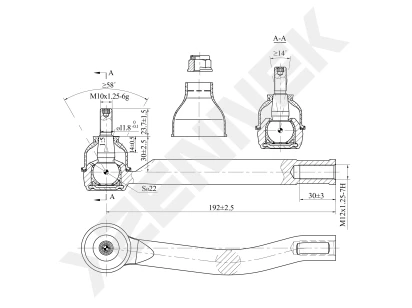 Tie rod end DTE0161